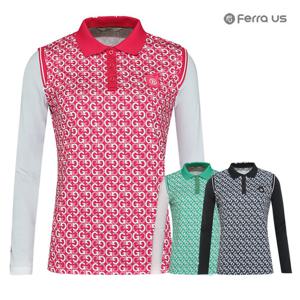 페라어스 여성 애플패치 아이스 골프 긴팔셔츠  ATM4BU5063