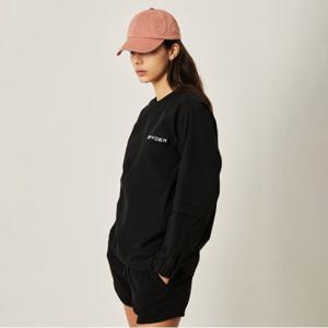 [스파이더] 여성 아웃 포켓 긴팔 티셔츠 SPJPCNRL353WBLK