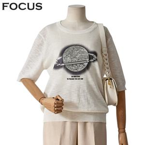 [포커스]우주선 스팽글 반팔니트_FM4E7KT0247