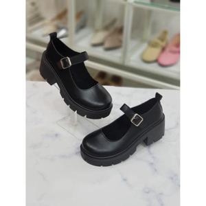 한슈 세이브존07 둥근코 버클 로퍼힐 6CM HS13471vg