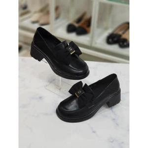 한슈 세이브존07 가죽리본 청키 로퍼힐5CM HS39p219nt