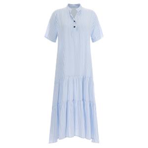 샵앤) 차이나카라 스트링 반팔 캉캉 원피스 PIC-WDR-12071-블루