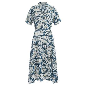 샵앤) 빌리여성 차이나카라 반팔 롱 원피스 PIC-WDR-12072-블루