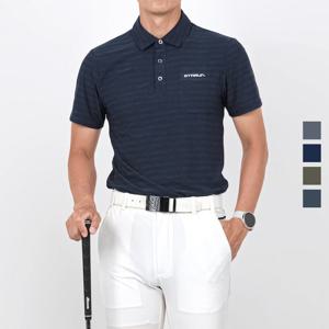 스타런 남성 골프 쿨 단가라 스판 카라 티셔츠 Model No_CGB4073