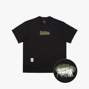 [디아도라] 배즈본 AIRTEX 반팔 티셔츠 BLACK