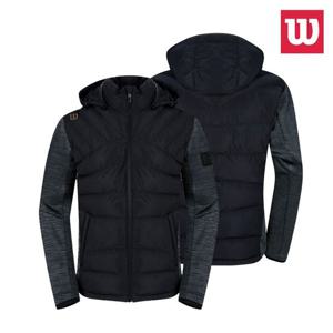 [윌슨]B_하이브리드 모어 방풍 패딩 자켓 6855 블랙