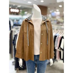 소고 세이브존01 니트 후드 양가죽 재킷 AK3QA61