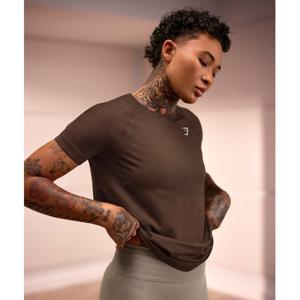 짐샤크 바이탈 심리스 2.0 라이트 티셔츠 에스프레소 말 B2A4I-NBFB