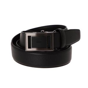 [에스티듀퐁(셔츠)]블랙 흑니켈 사틴 자동벨트 TE4FMBTAB109TBK