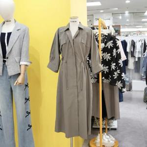 르피타 DP01 스트링 집업 카라 원피스 L243UOP911