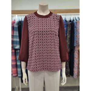 벨리시앙 세이브존07 플리츠 주름 넥 블라우스 BL43321