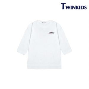 [트윈키즈] 오버핏 글리치 싱글티(TAST2T03_WH)