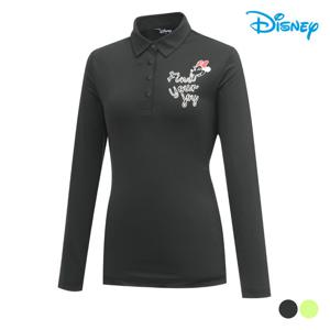 [디즈니]여성 캐릭터 베이직 긴팔 카라 티셔츠 DO1LTS002