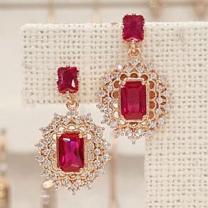 볼라레 세이브존01 루비테파 큐빅드롭 은침귀걸이 SPE403