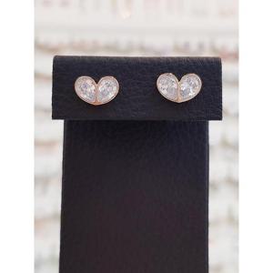 볼라레 세이브존01 새싹 물방울 큐빅 볼드 귀걸이 spe1148