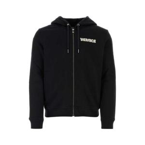 베르사체 남성 블랙 면 짚업 후드 10162811A11444 1B000