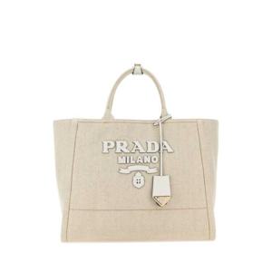 프라다 여성 베이지 캔버스 토트백 1BG473VOHO2DLI F0N86