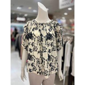 소고 세이브존01 플라워 프린트 블라우스 TAK2BA16BK