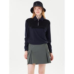 [볼빅어패럴] 여성 골프 우븐믹스 아노락 티셔츠 VLTSO952_BK