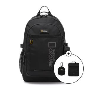 내셔널지오그래픽 빅로고 심플 백팩 BLACK