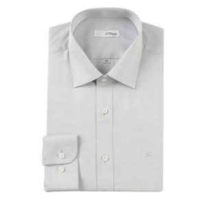 [에스티듀퐁(셔츠)]24FW 그레이 솔리드 120수 프리미엄 와이셔츠룩 SE4FM21LS302SGY