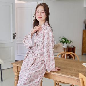 바풀 CA4W63516 여성가운 큐디시 나이트 로브 가운 샤워가운 핑크