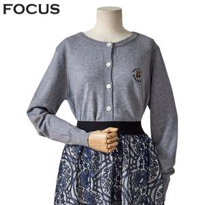 [포커스]곰돌 자수 기본 가디건 FF4H7KC0020