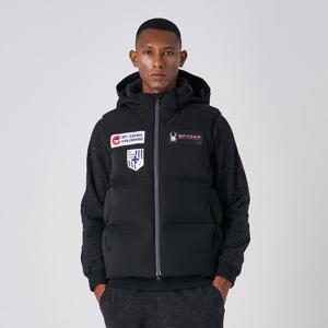 [스파이더] 남성 패트롤 디테처블 후드 덕다운 패딩 조끼 SPJWCNDV301MBLK