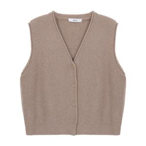 [에이비에프지]V넥 골지 니트 베스트 APY4HV35K