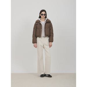 [쥬크]니트 카라 숏 구스 다운(Z244PSG183)