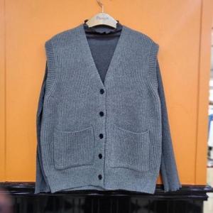 파파야 DP01 앞포켓 니트 조끼 PNORKT010D