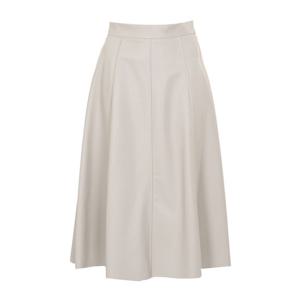 [에이비에프지]절개선 포인트 A라인 레더 스커트 APY4ZS31J