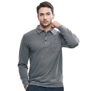 핫시크 남성 포켓 기모 카라 티셔츠(M6ST07)