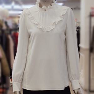 [미니멈]MYDGWB0880프릴넥 장식 블라우스