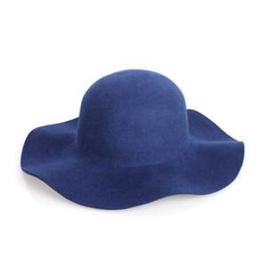 [디꾸보]튤립 리본장식 울 플로피 햇 여성모자 JAN440NE