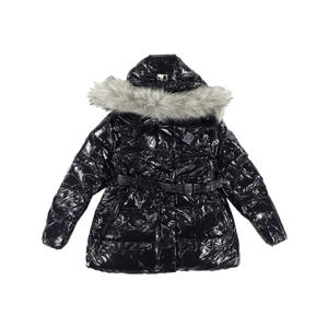 [택가/499000] MLB 여성 빅로고 후드퍼 미드 패딩 GB3FDJB0326-50BKS