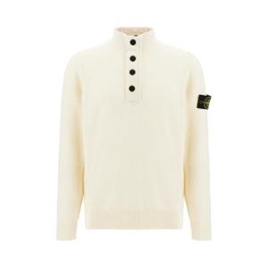 스톤 아일랜드 버튼 터틀넥 스웨터 8115540A3 V0099 Free Natura
