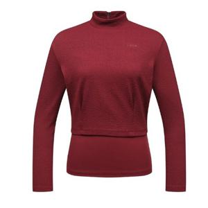 [링스골프]여성 사선 지퍼모크넥 티셔츠  L21D3TH353_BP