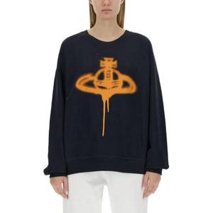 비비안웨스트우드 긴팔 티셔츠 3I01000FJ0032K302 NAVY DOM