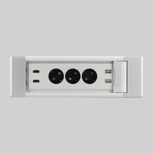 가구 매입콘센트 BID-2023MS 실버 직사각