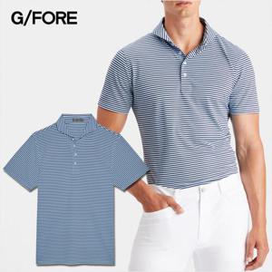 지포어 남성 골프웨어 / 스트라이프 테크 피케 폴로 반팔티셔츠 / G4MC0K180 G4MS23K180 S/TWL