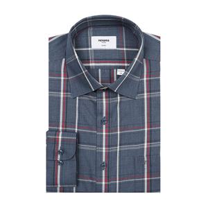 [레노마(셔츠)]세련된 느낌의 빅체크 긴소매 일반핏 RNFSG0035NY