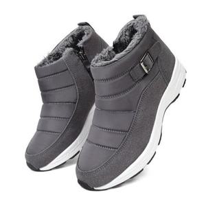 편한 겨울 발목 운동화 털 안감 방한 신발 (2color)