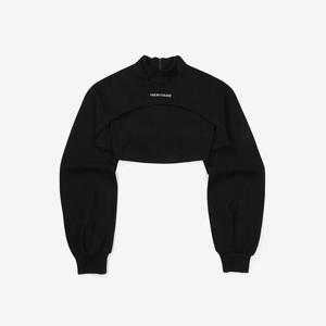 휠라긴팔티 TQJ FS2POF3153F-BLK 브라탑 레이어드 면혼방 맨투맨