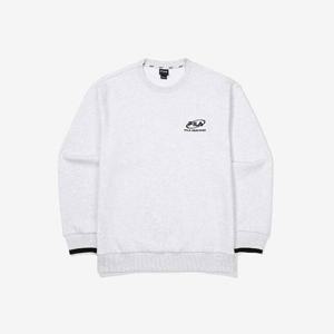 휠라긴팔티 TQJ FS2POF3104X-WTM 로고 면혼방 맨투맨