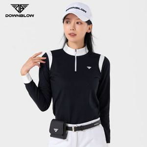 여자상의 DW2103W 여자 라운딩 기능성 골프웨어 반집업 티셔츠