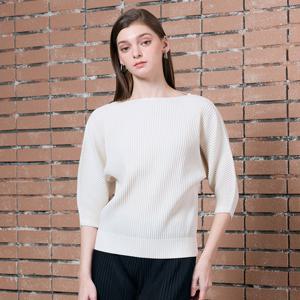 [요이츠]시크 베이직 플리츠 블라우스_YJ03WRPBL04