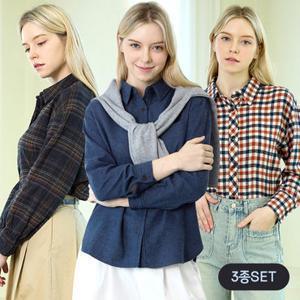 [페이지플린] 모던 베이직 카라 셔츠 3종 SET_P5ASH001MSET