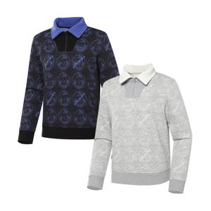 [와이드앵글] 여성 WG 아르데코 와이드 카라 티셔츠 L_WWW23273