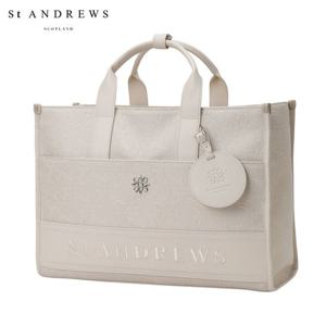 [세인트앤드류스] 여성 자카드 패턴 레더 믹스 카트백 821E1BB051_BG